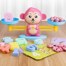 Monkey Digital Balance Scale Toy Early Learning Balance Children Enlightenment Digital Addition and Subtraction Math Scales Toys 2024 - buy cheap