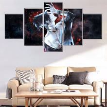 Cuadro con marco de arte en lienzo moderno, arte de pared con impresión HD, 5 paneles de Anime, imagen de Ghoul Uta, póster abstracto para decoración del hogar 2024 - compra barato