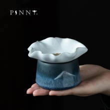 PINNY-coladores de té de cerámica de paisaje Retro, colador de acero inoxidable, accesorios de té chino de Kung Fu, servicio de té Vintage 2024 - compra barato