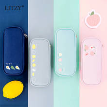 Large Capacity Fruit Pencil Case for Girl Boy Kawaii Multifunctional Pen Case Big Pencil Box School Office Stationery Supplies 2024 - buy cheap