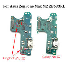 Placa de carregamento e microfone, peças de reparo para asus zenfone max m2 zb633kl 2024 - compre barato