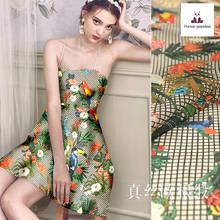 Natural Silk Organza Satin Fabric Cloth Per Meter 12mm 139 cm wide printed clothing dress fabric alibaba express 2024 - buy cheap