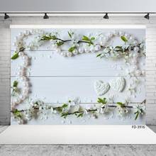Chá de bebê infantil, colar de flores brancas, placa de madeira com plano de fundo e fotochamada para estúdio fotográfico 2024 - compre barato