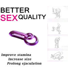 Vibrating Cock Ring With Tongue Clitoral Stimulator Raised Nodules Anal Beads For Couple Play Adult Sex Toys Penis Ring Wearable 2024 - buy cheap