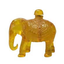 China antiga beijing bens antigos cera de abelha âmbar escultura elefante rapé garrafa 2024 - compre barato