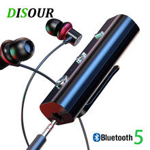 DISOUR-receptor de Audio BT 5,0 para coche, adaptador inalámbrico con conector de 3,5mm, transmisor de música y Audio auxiliar compatible con Bluetooth 2024 - compra barato