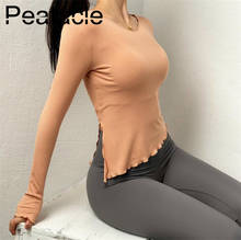 Peatacle Tight Workout Clothes Women Quick Dry Sports Tops Running Long Sleeve T-shirts Stretch Yoga Fitness Gym Girls Sexy 2020 2024 - buy cheap
