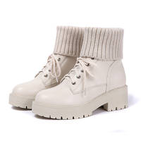 Botas de plataforma para mujer, botines de suela gruesa, calzado de invierno, 2020 2024 - compra barato