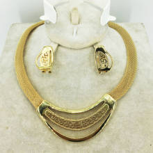 Dubai ouro colar brincos coleção moda nigéria casamento africano pérola jóias coleção italiana feminino conjunto de jóias 2024 - compre barato