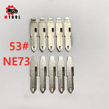 10pcs LISHI NE73 #53 KD Remote Key Blade Blank For Renault Peugeot 206 207 Citroen C2 NO.53 Car Flip Key Replacement Part 2024 - buy cheap