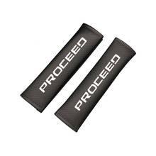 2pcs PU Carbon fiber texture Car Seat belt shoulder Pads for Kia Proceed Car Accessories 2024 - buy cheap