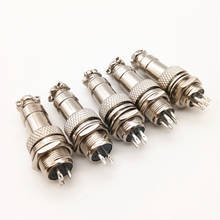 10Set Male & Female XLR GX12  2 3 4 5 6 Pin 12mm Connector Panel Mount Metal Circular Aviation Socket Plug 2024 - buy cheap