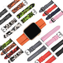 Ремешок для часов Apple Watch 42 мм 44 мм ремешок для часов 38 мм 40 мм браслет для iWatch Series 5 4 3 2 1 силиконовый классический черный 2024 - купить недорого