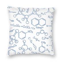 Funda de cojín con patrón de Ciencia Química, 40x40, decorativa para el hogar, impresión 3D, biología, para sala de estar, doble cara 2024 - compra barato