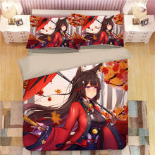 Azur Lane Cartoon Anime Bed Linens Duvet Covers Pillowcases Comforter Bedding Sets Bedclothes Bed Linen Bedding Set Bed Set 2024 - buy cheap