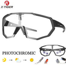 X-TIGER Photochromic Cycling Eyewear Myopia Frame UV400 Men Road Bike Glasses Summer MTB Bicycle Polarized Cycling Sunglasses 2024 - buy cheap