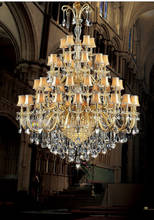 Candelabro de cristal de lujo europeo luz Penthouse escalera araña Villa iluminación 47 luces envío gratis 2024 - compra barato