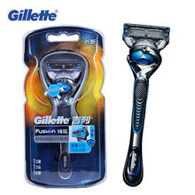 Gillette-maquinilla de afeitar Fusion Proshield FlexBall, Original, refrigeración, de seguridad para cuchillas rectas Man1, soporte + 1 cabezal 2024 - compra barato