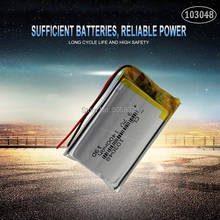 1pc 103048 3.7V 1400mAh Lithium Polymer LiPo Rechargeable Battery For Mp3 Mp4 PAD DVD DIY E-book bluetooth 2024 - buy cheap