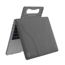 Матовый Жесткий чехол для MacBook Pro 13, A1706, A1708, A1989, противоударный чехол для Macbook Pro 13 с ручкой, подставка, отвод тепла 2024 - купить недорого