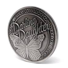Monedas conmemorativas de la suerte Para Hija, regalos de recuerdo 2024 - compra barato