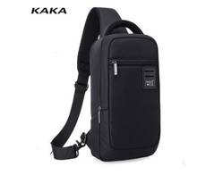 KAKA-Bolso de pecho para hombre, bolsa de mensajero con carga USB, antirrobo, mochila del hombro del cuerpo para hombre, mochila de día 2024 - compra barato