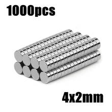 1000pcs 4x2mm magnets Super Powerful Strong Rare Earth Neodymium Magnet N35 4*2mm Magnets 2022 - buy cheap