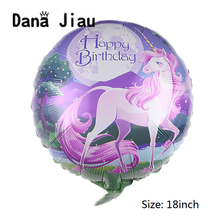 Balão roxo para festa de aniversário e festa, balão inflável de alumínio de festa de fim de ano com bola inflável para chá de bebê, 18" 2024 - compre barato