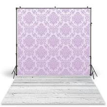 HUAYI Photography Backdrop Newborns Baby Child Photo Booth Background Purple Damask Wall Customize Photo Backdrops D-9731 2024 - buy cheap