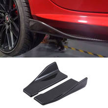 Универсальный Спойлер для автомобильного бампера из углеродного волокна, задний угловой разветвитель для губ, диффузор, крылья крыльев, Модифицированная боковая юбка для автомобильного кузова 2024 - купить недорого