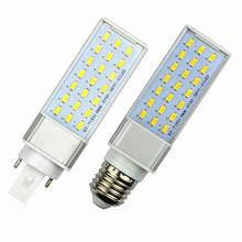 Dhl frete grátis 13w smd 5730 36 led e27 g24 milho lâmpada de luz led spotlight branco/branco quente led luz atacado