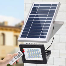 Solar Floodlight RGB Outdoor Lighting Waterproof LED Floodlight With Remote Control Solar Panel LED Spotlight Garden Light Lamp 2024 - buy cheap