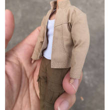 In Stock 1/12  Male Clothes Khaki Sports Hoodie Slacks Short Sleeves T-shirt Suits for 6inch Action Figure Body 2024 - buy cheap