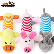 SUPREPET 1Pc Pet Dog Cat Squeak Toy Fleece Funny Cute Duck Elephant Pig Chew Toy Puppy Small Dog Chew Toy Pet Dog Accessories 2024 - buy cheap