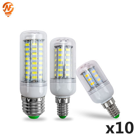 2pcs/lot E27 LED Corn Light E14 Candle Bulb LED 24 36 48 56 69 72leds LED Lamp 220V 5730 SMD Chandelier Bombillas Home Lighting 2022 - buy cheap
