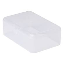 Retangular plástico transparente transparente caixa de armazenamento coleção recipiente organizador 2024 - compre barato