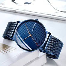 CRRJU New Fashion Mens Watches Top Brand Luxury Quartz Watch Men Mesh Steel Waterproof Ultra-thin Wristwatch For Men Sport Clock 2024 - buy cheap