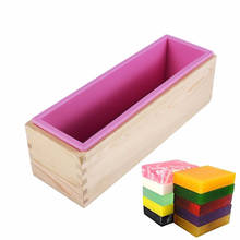 1200ml Silicone Soap Mold Rectangular Wooden Box With Flexible Liner For DIY Handmade Loaf Mould Soap Mold Cake Decorating Tools 2024 - buy cheap