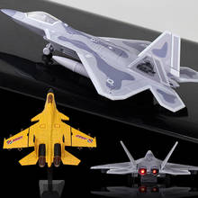 Modelo de avión de aleación de Metal fundido a presión J15, simulación de avión acústico-óptico, modelo militar de Metal, regalo para niños 2024 - compra barato