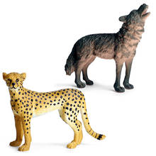 Simulation Leopard Wolf Garden Miniatures Figurines Gnomes Moss Terrariums DIY Home Decoration Accessories Toys For Kids Gifts 2024 - buy cheap