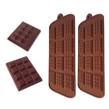 Molde de silicone em forma de chip de chocolate diy, 12 mesmo, pudim de massa, massa, molde de bolo, fondant, confeitaria, casa de biscoito 2024 - compre barato