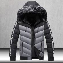 Outerdoor Winter Jacket Men 2020 Fur Collar Hooded Thick Warm Cotton Outwear Patchwork Parka Jackets Plus Size Windbreaker Male 2024 - buy cheap
