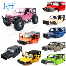 LJF Hard Plastic KIT Unassembled 12.3in 313mm Wheelbase  Body Car Shell for 1/10 RC Crawler Axial SCX10 SCX10II  90046 90047 L24 2024 - buy cheap