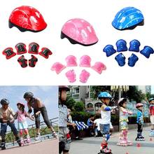 Outdoor Bicycle Helmet Kneecap Elbow Wrist Guard Support Skateboard Riding Set 2024 - buy cheap