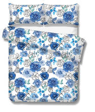 Funda de cama de flores frescas para el hogar, juego de funda de almohada suave y cómoda, textiles para el hogar, individual, doble, Queen y King, tamaño completo, 2-3 piezas 2024 - compra barato