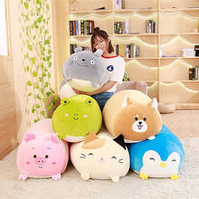 new Soft Animal Cartoon Pillow Cushion Cute Fat Dog Cat Totoro Penguin Pig Frog Plush Toy Stuffed Shiba kids Birthyday Gift 2024 - buy cheap