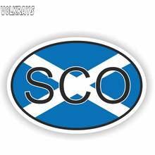 Volkrays Creative Car Sticker Country Code Sco Scotland Accessories Reflective Waterproof Cover Scratches Vinyl Decal,6cm*10cm 2024 - buy cheap