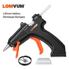 Lomvum usb quente melt pistola de cola com cola vara 4.2v arma de cola de lítio para crianças diy ferramentas reparo casa enxerto silicone calie arma 2024 - compre barato