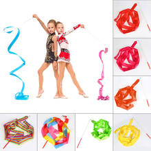 Newly Design Dance Ribbon Gym Rhythmic Gymnastics Rod Art Ballet Twirling Stick 4m  CMG786 2024 - buy cheap