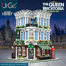 MOC City Street-bloques de construcción de la Reina Bricktoria Bar, modelo de oficina de correos, compatible con Creator Expert, juguetes para niños, regalos DIY 2024 - compra barato